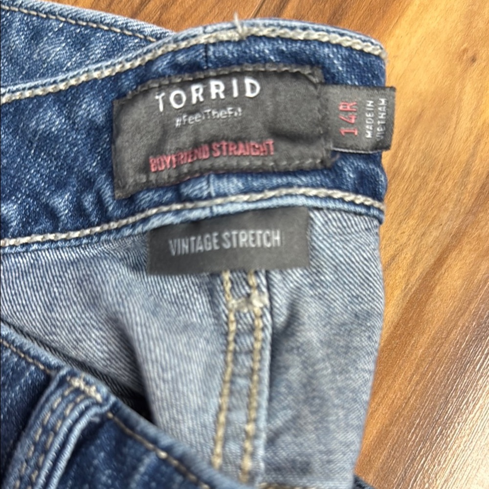 Torrid Vintage Stretch Boyfriend Jeans - Blue